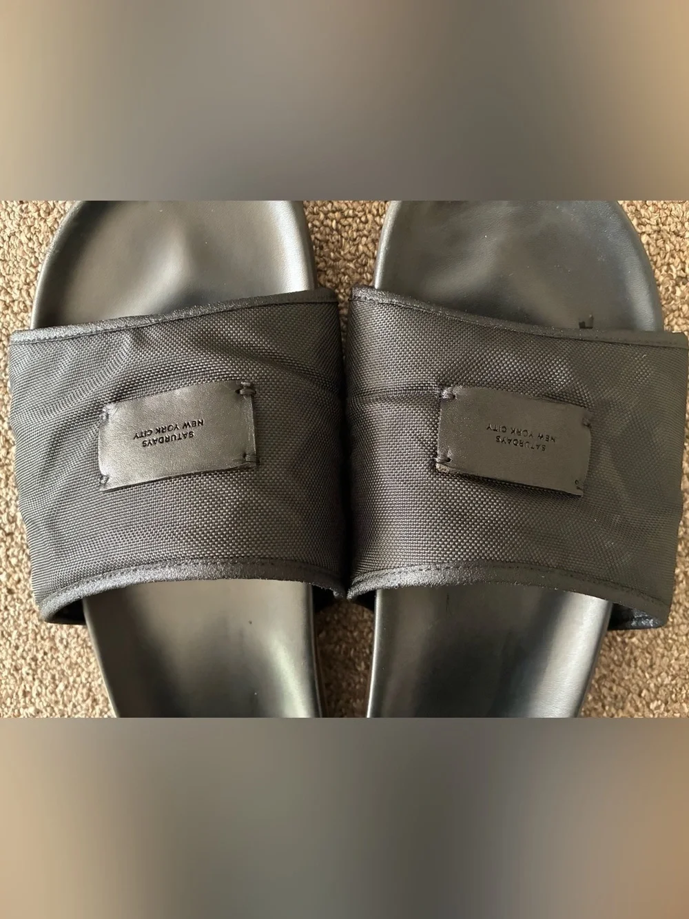 SATURDAYS NYC Banya Slides Black